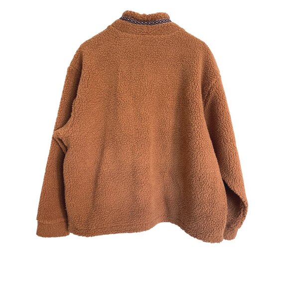 Alpine Design 1/4 Snap Sherpa Size XL Women's Caramel Latte NWT $88 Fleece Pullo - Picture 4 of 11